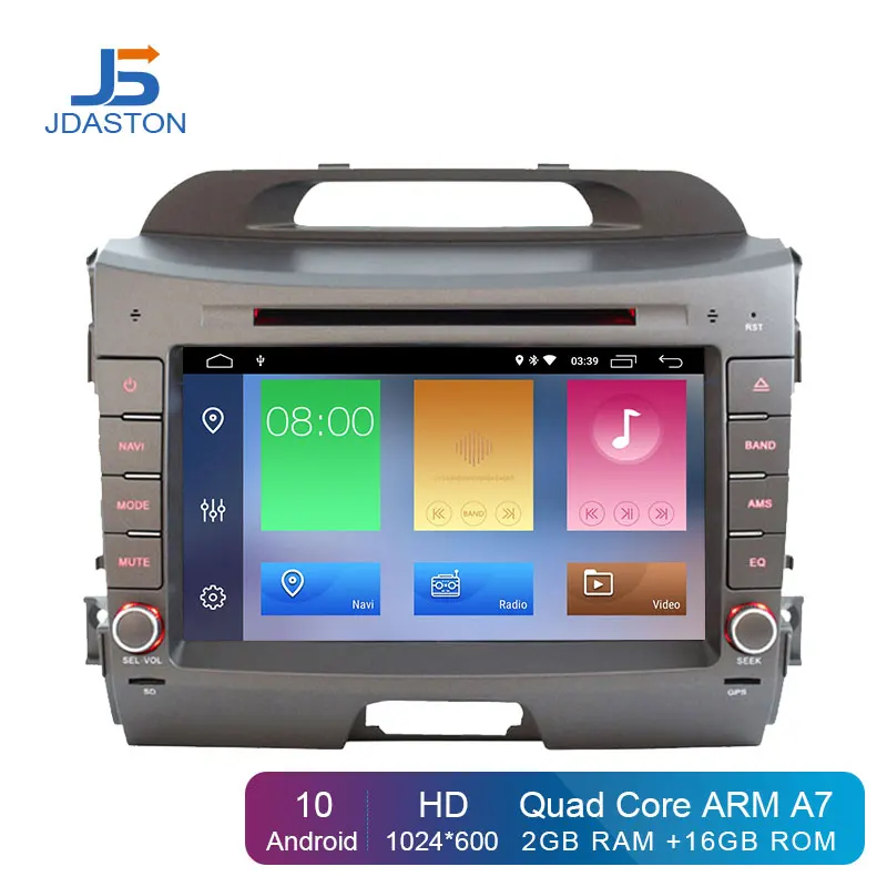 JASTON 2 Din Android 10 автомобильный мультимедийный DVD-плеер для KIA Sportage 3 2010 2011 2012 2013 2014 2015