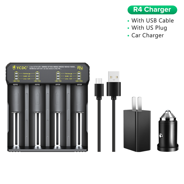 Battery Charger Universal 1.2V 3.7V For 18650/26650/18350/16340/18500/AA/AAA NiMH lithium battery Charger 5V 2A plug