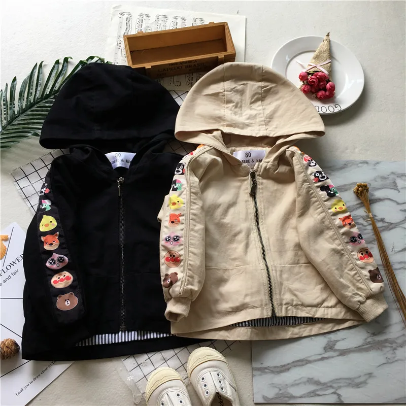 Tonytaobaby осенне зимняя одежда новый стиль Детский кардиган с мультяшным рисунком