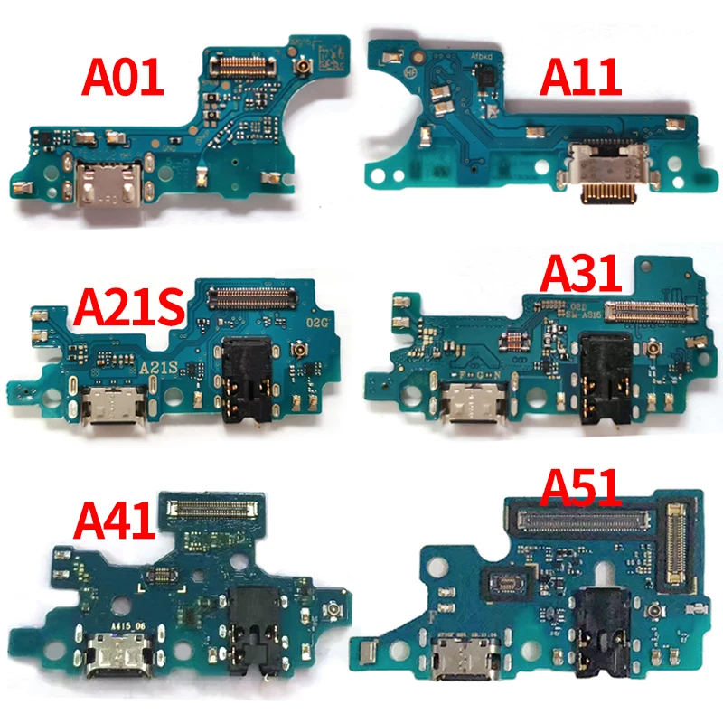 Для Samsung Galaxy A01 A015 A11 A115 A31 A315 A41 A415 A21S A217 USB порт для зарядки разъем гибкий кабель A315F