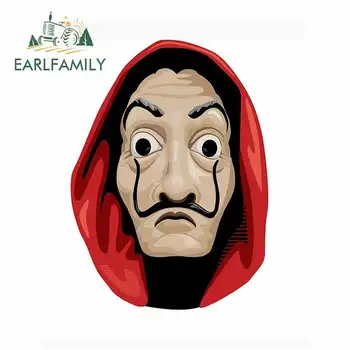 

EARLFAMILY 13cm x 9.7cm for Money Heist Fine Stickers Vinyl Car Sticker for VAN RV Repair Sticker Personality Decals