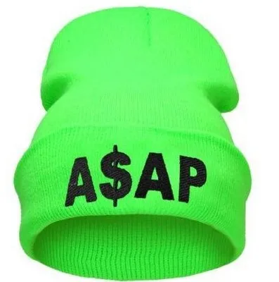 GREEN LIBERWOOD, унисекс, как можно скорее, вязаная шапка, повседневная, хип-хоп, A$ AP, шапки бини для осени и зимы, Skullies& Beanies для мужчин и женщин - Цвет: GREEN