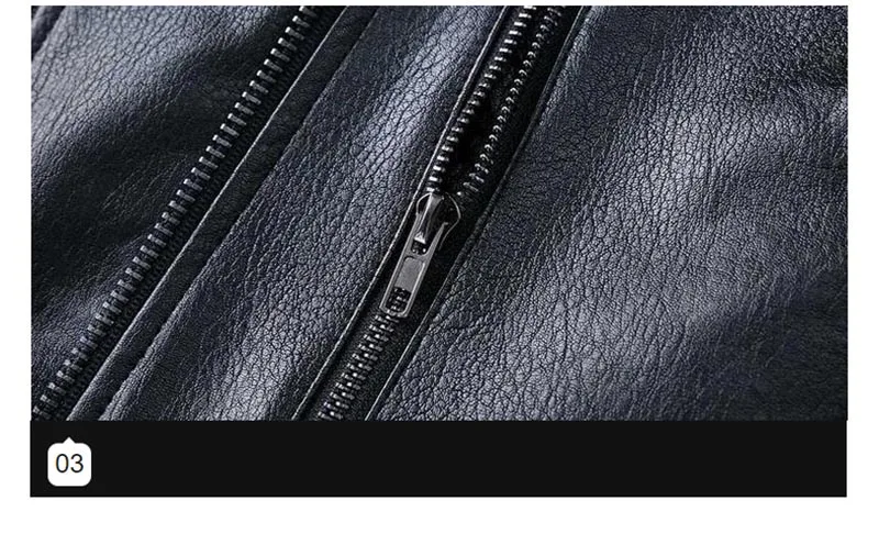 KIOVNO 2019 Men's Biker Leather Jacket Coats Solid Color Stand Collar Motorcycle Pu Faux Leather Jackets Outweare Male Black  (10)