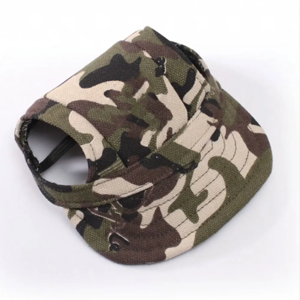 camouflage Шляпы холст кошка бейсболка шляпа от солнца собака домашнее животное солнцезащитный крем на открытом воздухе лето - Цвет: camouflage