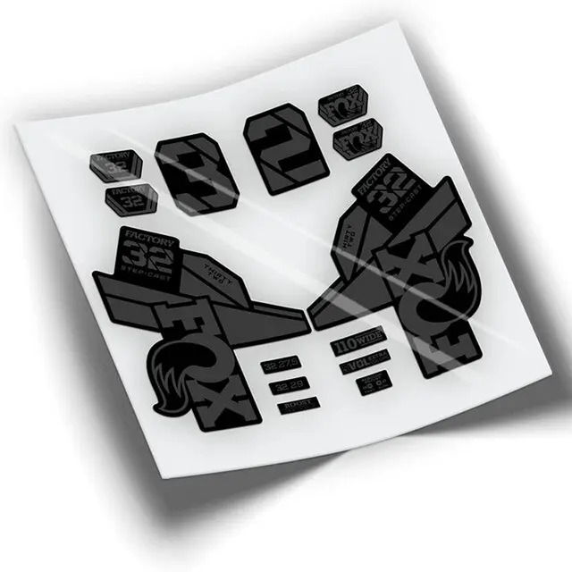 FOX 32 FACTORY SC 2021 various colors bicycle fork stickers Dark gray