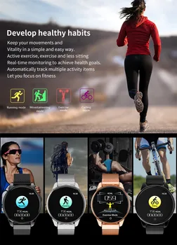 

Smart watch waterproof Activity Fitness tracker HR Blood oxygen Blood pressure Clock Men women smartwatch IP67 Waterproof