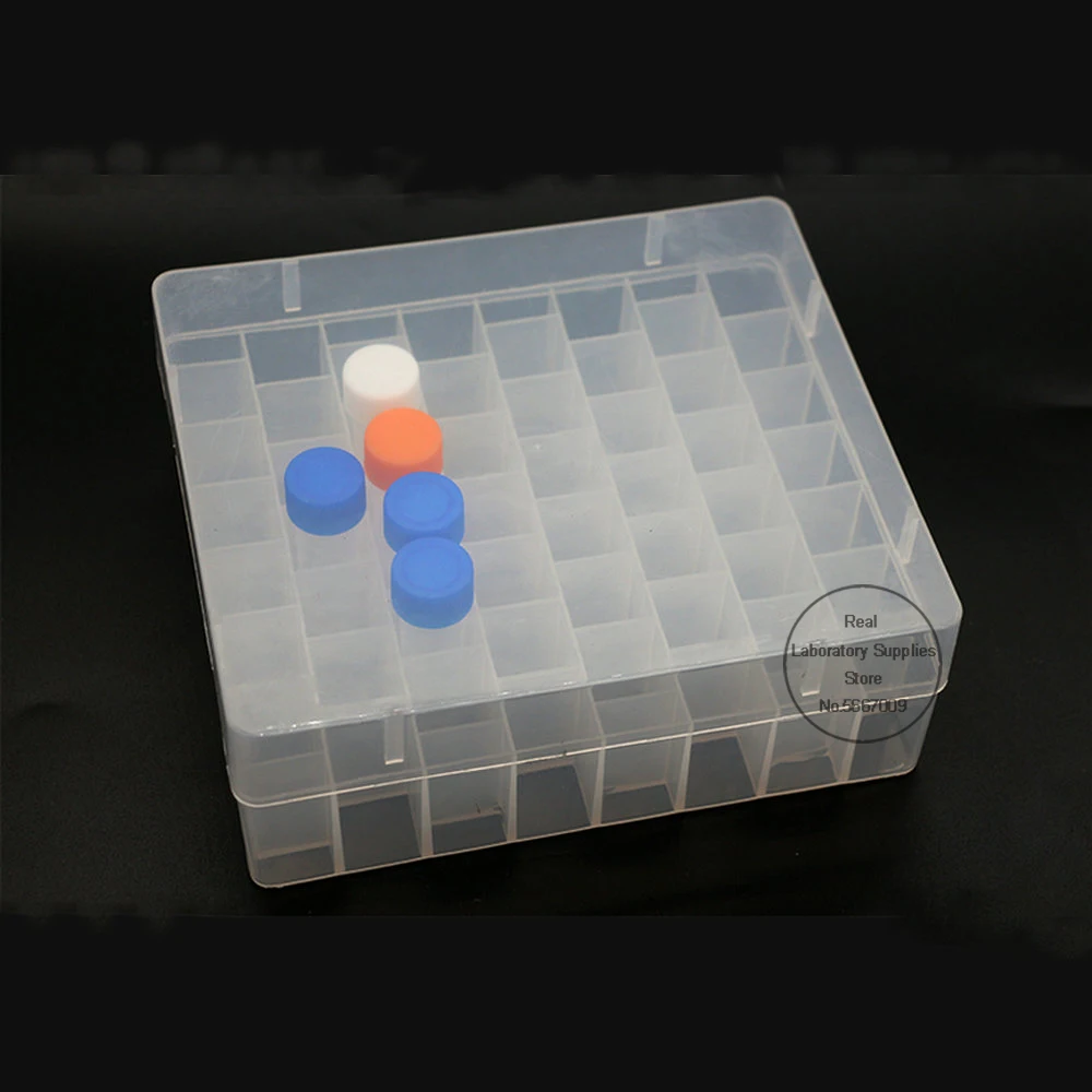 2pcs/lot 5ml 52holes Plastic frozen tube storage box lab Cryo freezing tube holder for experiment