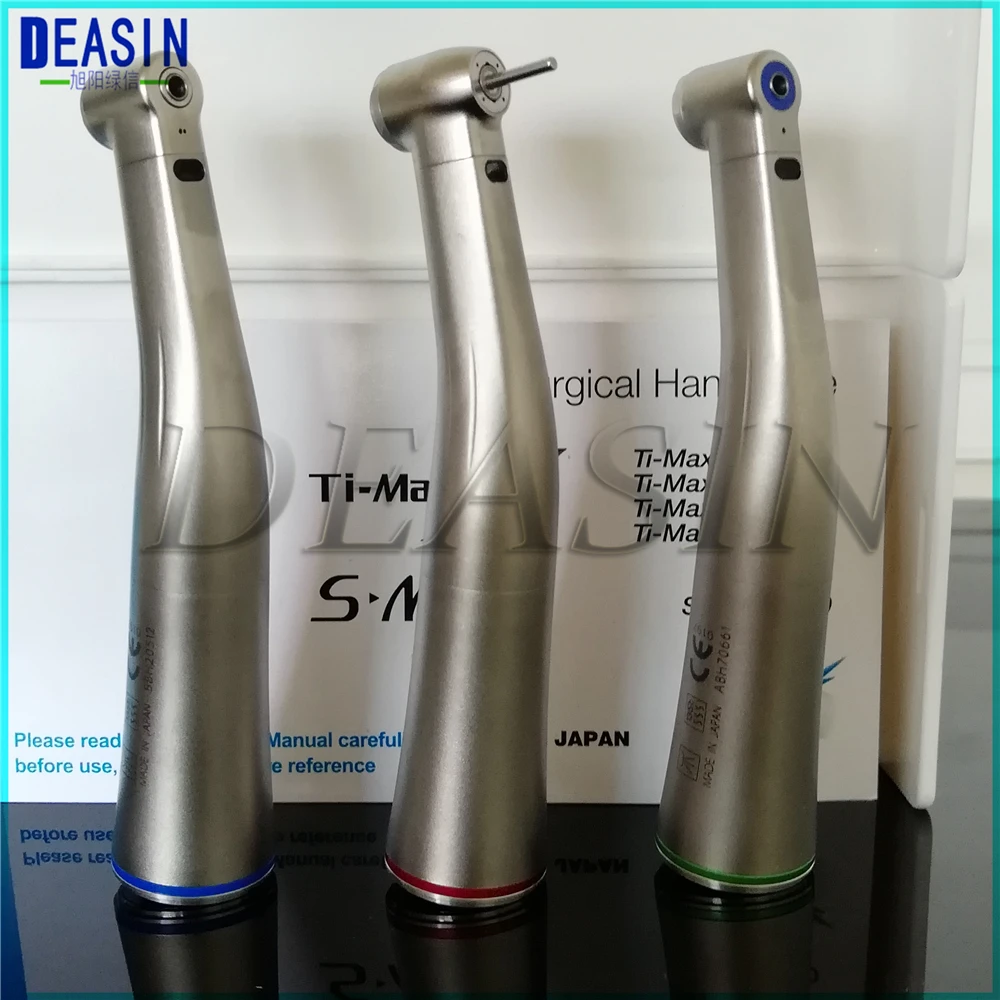  1 pcs x Dental Fiber Optical LED Contra Angle Ti-max Low Speed Handpiece 1:5 1:1 20:1 1:4.2 dental  - 32994374087