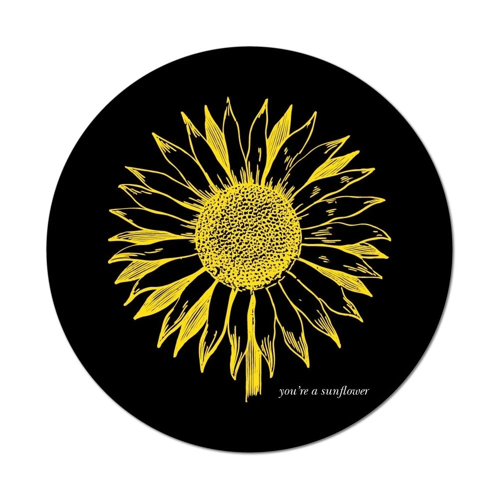 

S40808# Various Sizes Funny Self-adhesive Decal Sunflower Car Sticker Waterproof Motorcycle Decors on Bumper Rear Window