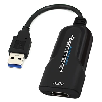 

AM05-Mini Video Capture Card USB 3.0 to HDMI Video Grabber Record Box for PS4 Game DVD Camcorder HD Camera