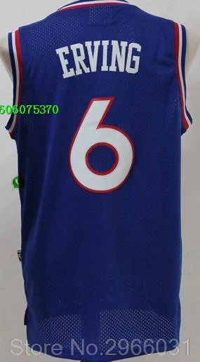 A+++ Качественная мужская одежда для взрослых#3 Allen Iverson 6 Julius Erving Jersey Philadelphia