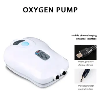 

Aquarium Air Pump Fish Tank Mini AC And DC Dual-use Aeration Pump Charging Oxygen Pumps Aquariums Aquatic Accessories Dropship