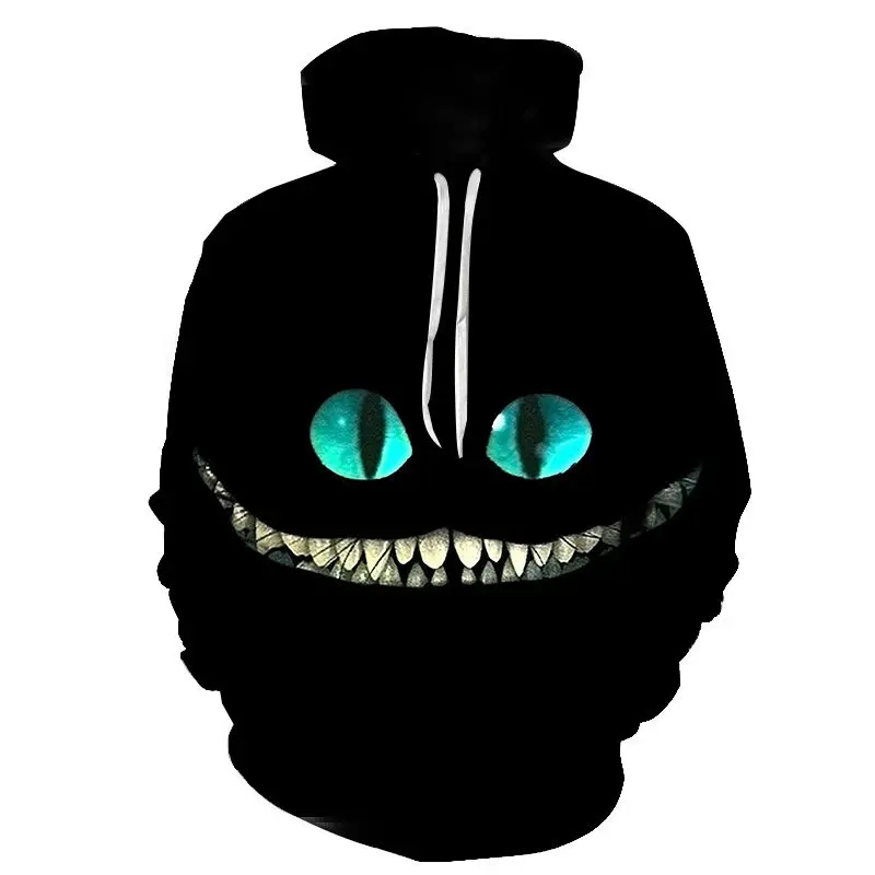 

new Cute Yin Yang Cat Hoodies Galaxy Cats 3D Prints Hooded Sweatshirt Cool Wolf/Lions men Hoodies Hip-hop Pullovers Drop Ship