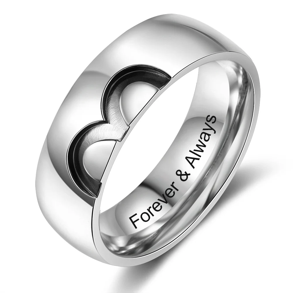 Stainless Steel Engraved Heartbeat Medical Symbol Couple Ring Valentine  Gift Perfect Fit For Weddings And Special Occasions From Rocketer, $7.08 |  DHgate.Com