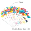 78PCS Children Montessori Language Toys Card Alphabet Puzzle Game Early Educational Spelling Learning Toy For Toddler Preschool 3