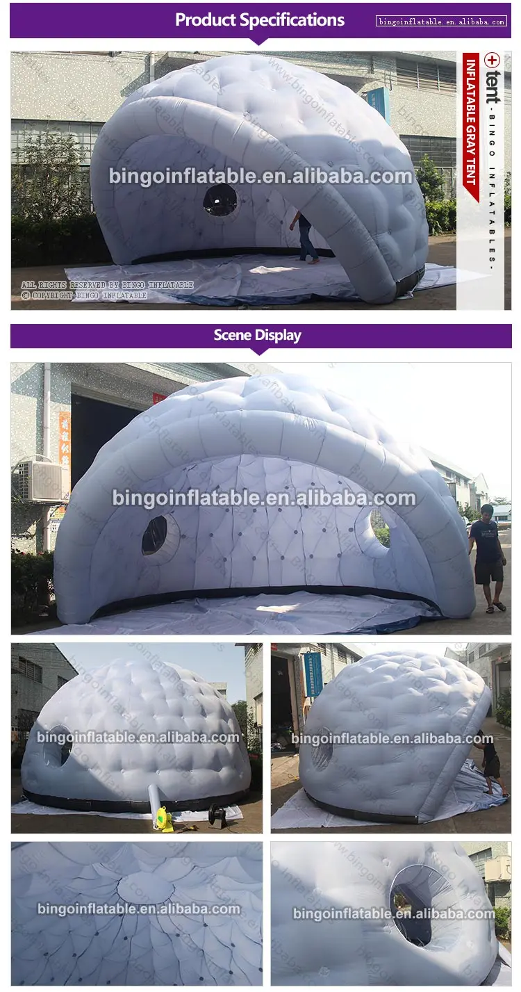 BG-A1060-Inflatable-gray-tent-bingoinflatables