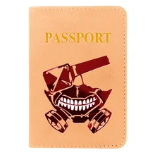 

Classic Fashion Tokyo Ghoul Design Printing Passport Case Leather Men Women Slim ID Card Travel Holder Wallet Passport Cover