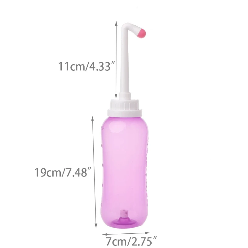 500ml Plastic Pink Bidet Sprayer Personal Cleaner Hygiene Bottle Spray Washing Empty Portable Bottle