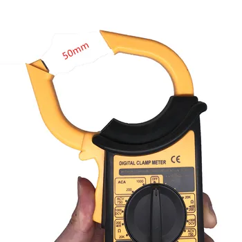 

Mini Digital Clamp Meter Multimeter Large Range Measurement ACA AC DC Current Clamp Meter with Datas Hold Function
