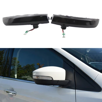 

2pcs Car Dynamic Turn Signal Lights LED Side Wing Rearview Mirror Sequential Indicator Light Lamp For Ford Kuga Escape EcoSport