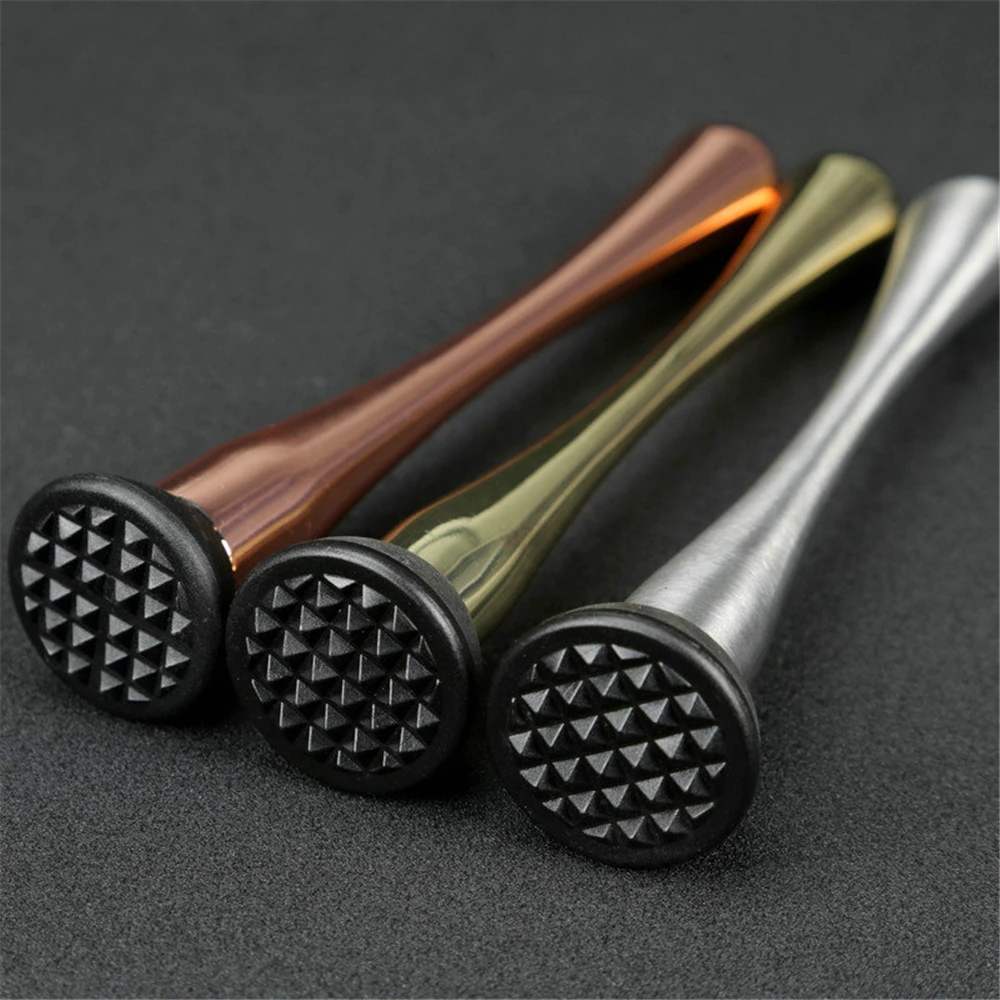 Bar Cocktail Muddler Mojito Stainless Steel Bar Mixer Barware DIY Drink Fruit Muddler Crushed Ice Tool bar tools