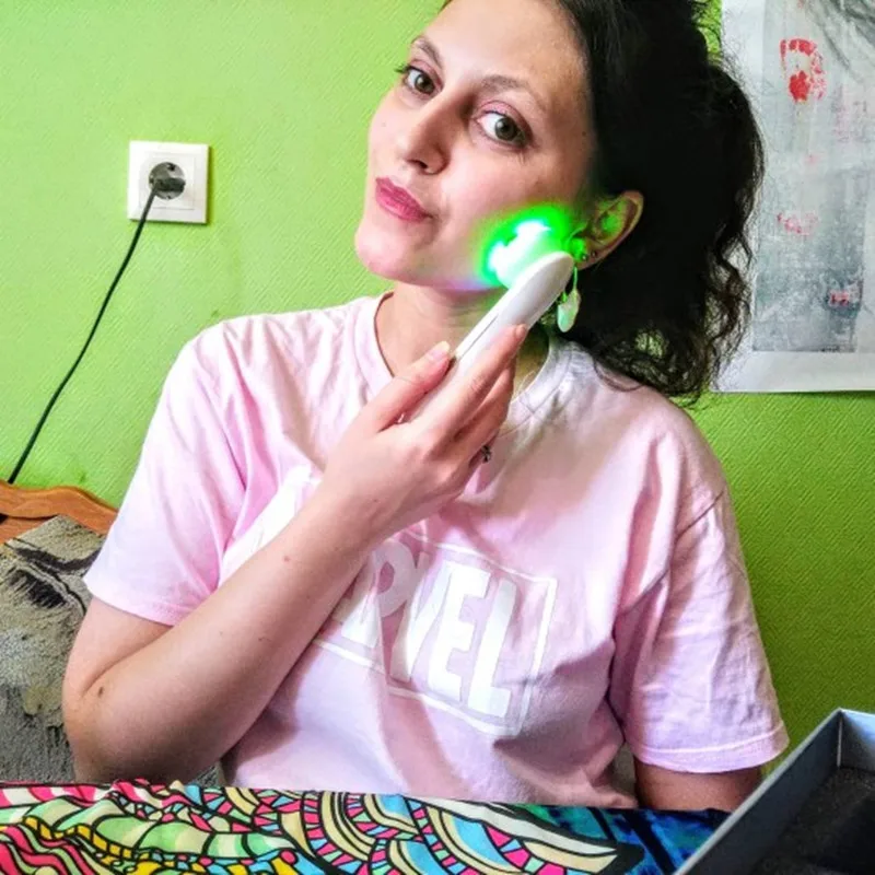 5в1 РЧ и EMS, радио мезотерапия, Электропорация, ручка для красоты лица, радиочастотный светодиодный фотон, средство для омоложения кожи, удаления морщин