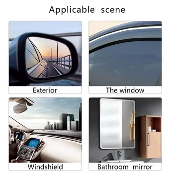 Car Rain-proof Film Rearview Mirror Waterproof Film Universal Window Glass Clear Anti-Fog Anti-reflective Sticker 5