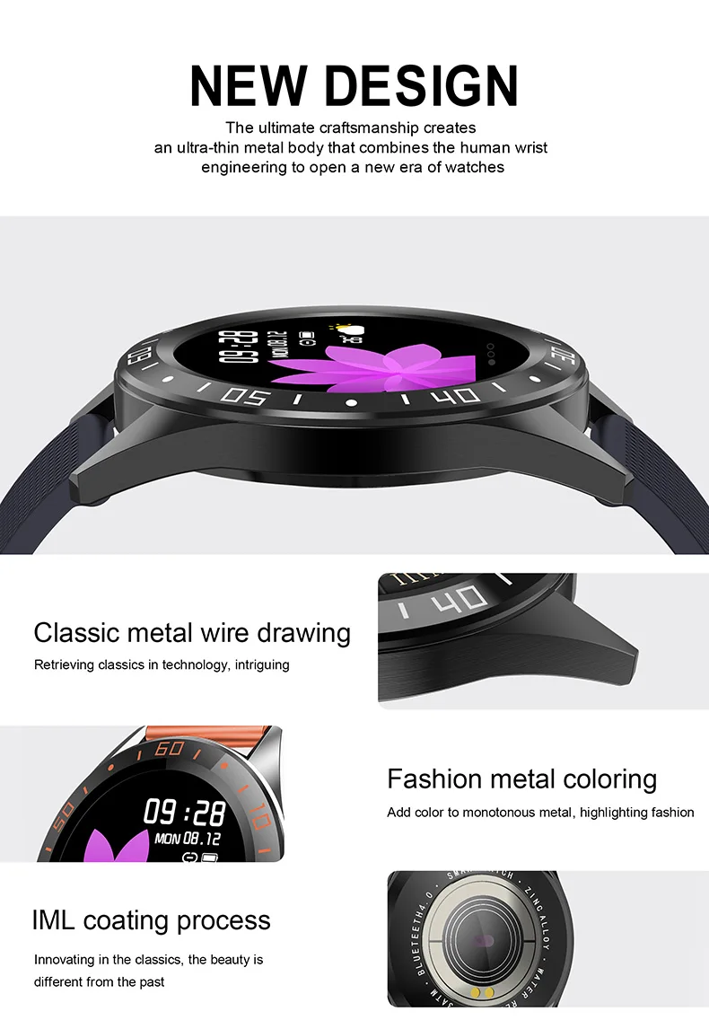 Смарт часы GT105 1 22 дюйма с пульсометром и тонометром|Смарт-часы| |