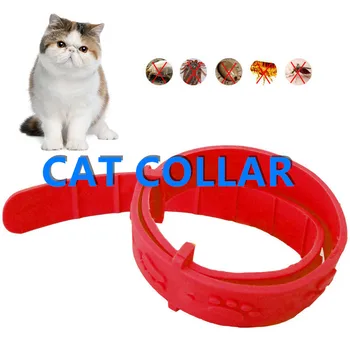 

NEW 30CM Adjustable Cat Collar Anti-flea Flea Collar Natural Silicone Pet Necklace To Quickly Kill Lice Mosquito Pet Supplies
