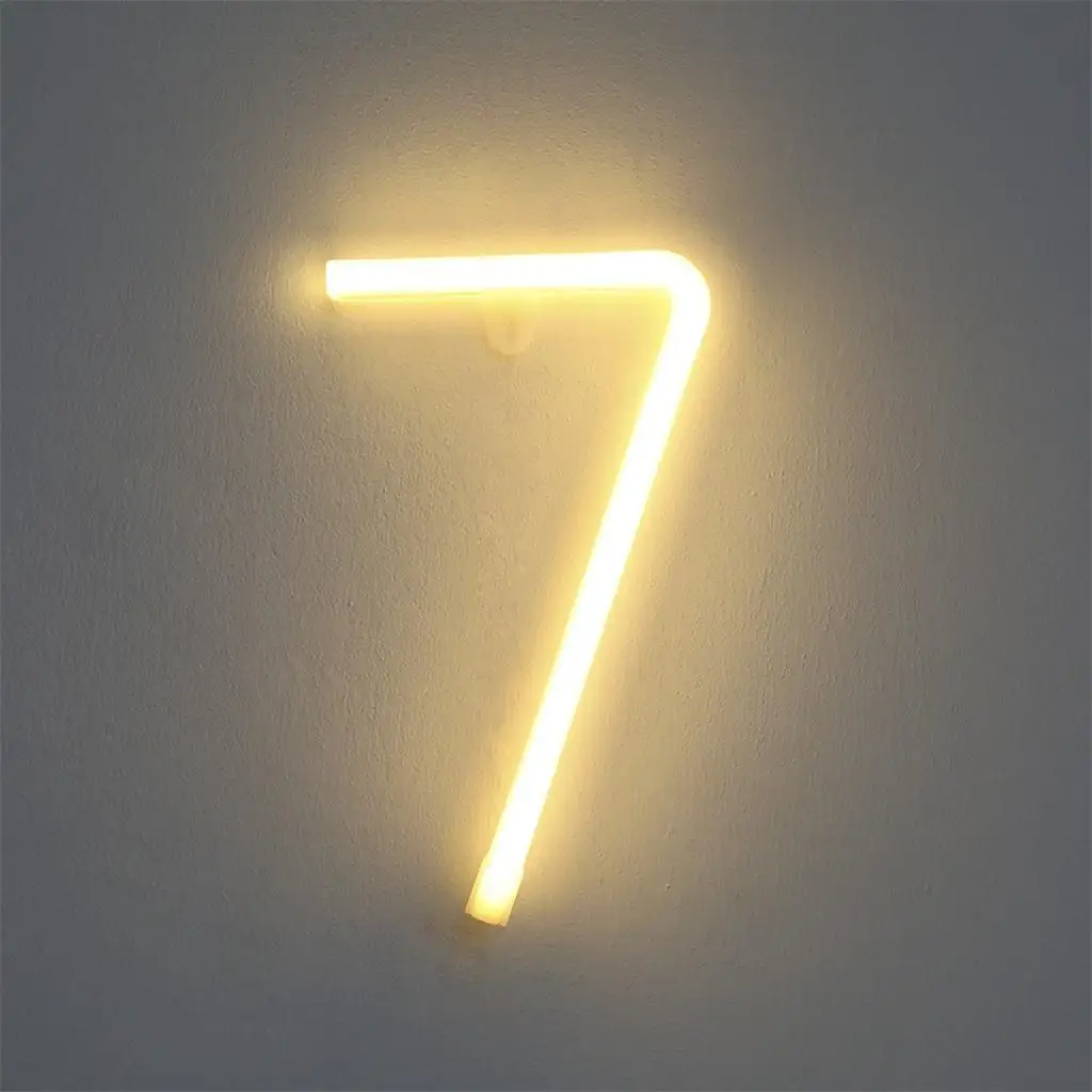 DIY 26 английская буква светящийся светодиодный ночник креативный Алфавит числа батарея лампа Романтические свадебные украшения Рождество B1 - Цвет: 7