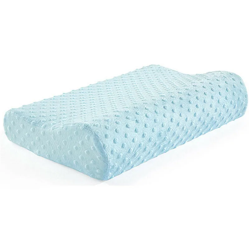 Мягкая подушка из пеноматериала с памятью, королевская подушка из бамбукового волокна, гипоаллергенная, крутая, твердая подушка с памятью, премиум-класса, прочные постельные принадлежности - Цвет: Синий