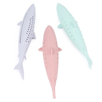 

3PCS Catnip Cats Nibbling Teeth Cleaning Molar Toy Catnip Silicone Fish