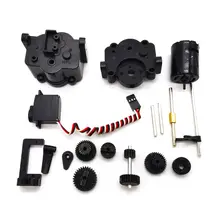 1 Set Metal Gears with 370 Motor Speed Change Gear Box for WPL RC Car R9UE 1 Set Metal Gears with 370 Motor Speed Change Gear Box for WPL RC Car R9UE