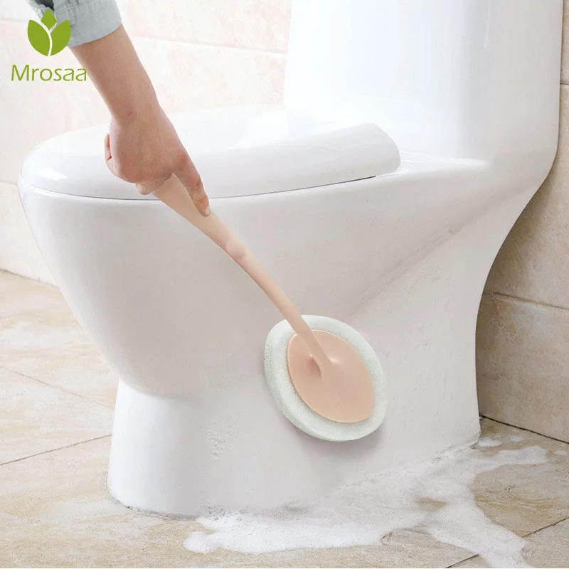 

Best Selling Hand-held Sponge Cleaning Brush Bath Brush Ceramic Tile Kitchen Descaling Pot Brush Floor Brush Replaceable Sponge