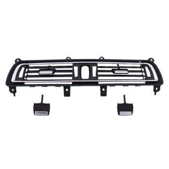 

Front Row Wind Left Center Right Air Conditioning Vent Grill Outlet with Chrome Plate for BMW 7 Series F02 F01 730 735 745 750