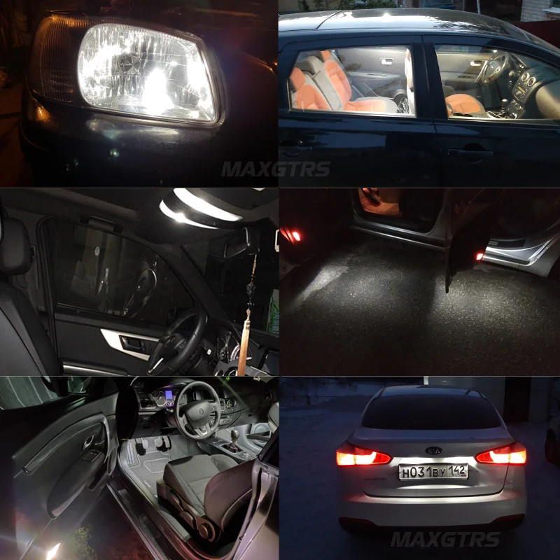 10x супер яркий T10 7020 чип W5W 168 194 автомобиля 12V светодиодный Авто дверные ручки