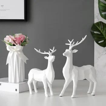 

HOME DECORATION ACCESSORIES MODERN FOR LIVING ROOM RESIN DEER FIGURINES HOME DÉCOR OFFICE,CORRIDOR HOUSE BED ROOM BATHROOM