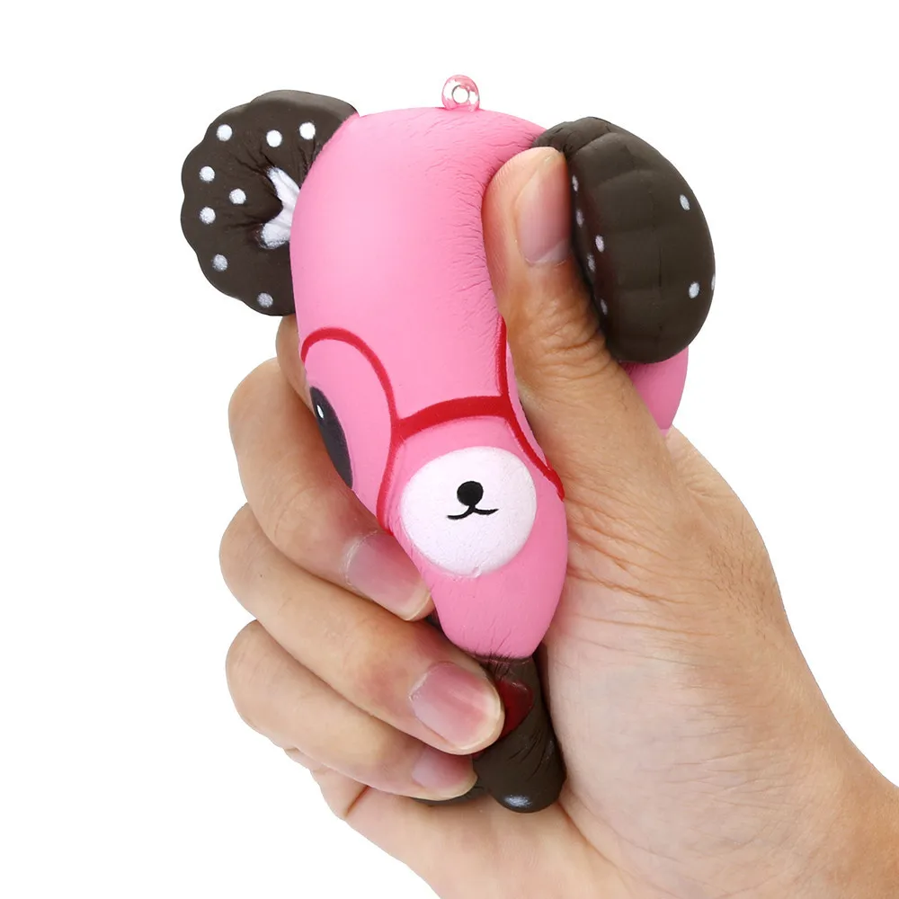 Cartoon Glasses Bear Squishies Slow Rising Squeeze Toys Stress Reliever Toy antistress novelty Fun Toys Gift for Children #A