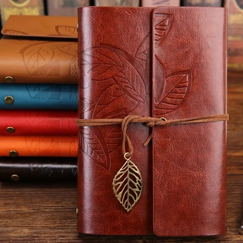 Notebook Diario Blocco note in pelle PU Spirale Letteratura Nota Libro Carta Sostituibile Journal Planner Regalo di cancelleria scolastica