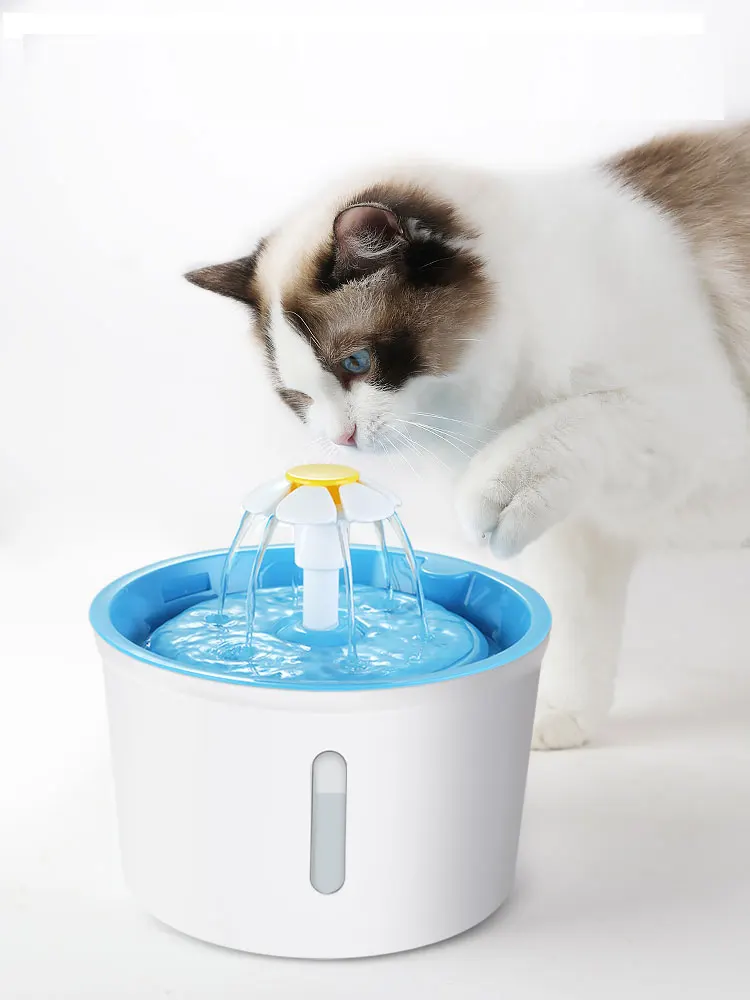 Автоматический кошачий фонтан дозатор питьевой воды для домашних животных питательный фонтан для собак питатель для кошек фильтр для питья USB Электрический светодиодный