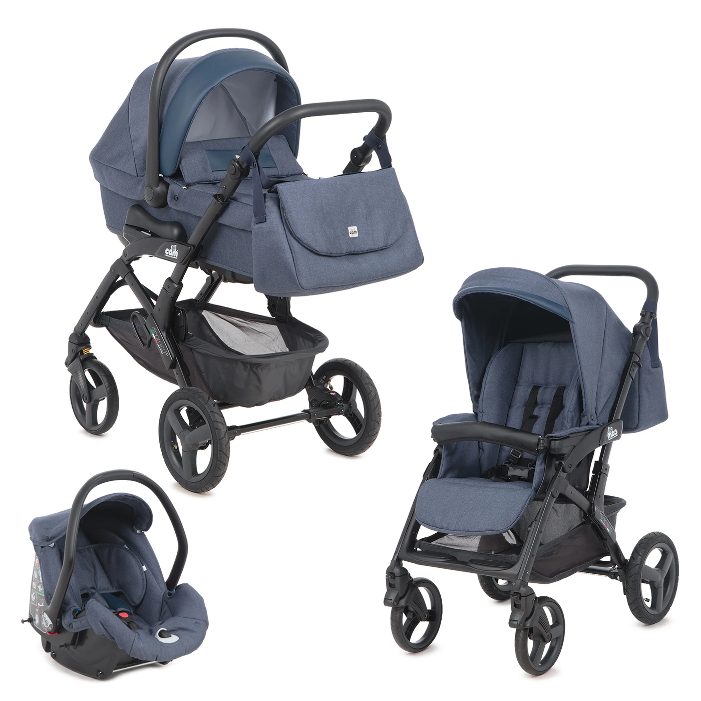 Kinderwagen Cam, 3 in 1 Dinamico up 