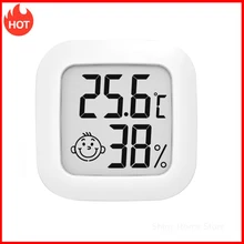 LCD Monitor Temperature-Humidity-Meter Digital Electronic Mini Smile-Face