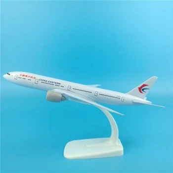 

20cm China Eastern Airlines Boeing 777 Metallic Aircraft Model B777 Free Flight Model Scale Kit Airplane Decoration Gift Toys