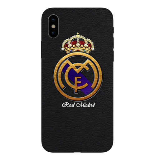 Реал Мадрид логотип подарок Мягкий силиконовый чехол для телефона для iPhone XS XR MAX X10 5 5S 5SE 6 6S 6Plus 7 7Plus 8 8Plus - Цвет: TPU