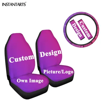 

Custom Your Own Logo/Image/Text/Name/Design Pattern 5Pcs Set Car Seat Covers Seat Belt Cover Steering Wheel Cover Drop Shipping