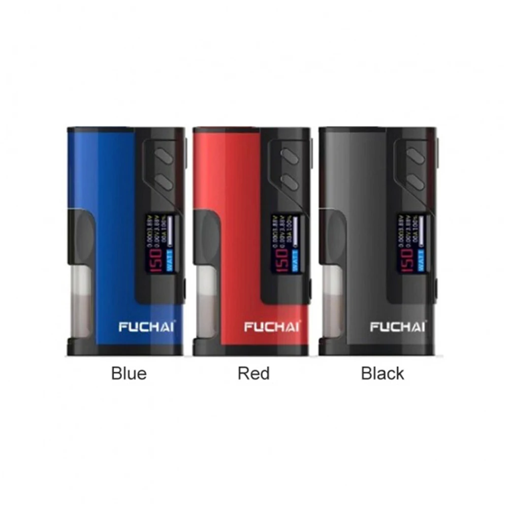 В свободном доступе! Fuchai Squonk 213 150 Вт бокс-мод с 0,96 дюймовым TFT цветным экраном, подходит для аккумулятора 20700 18650 510 с резьбой vape Mod