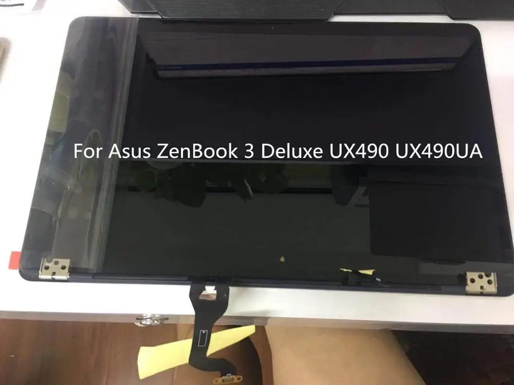 14-дюймовый ЖК-дисплей сенсорный экран для ASUS ZenBook 3 Deluxe UX490UA UX490U UX490UAR UX490 ЖК-индикатор для ноутбука FHD Голубой верхней части для замены