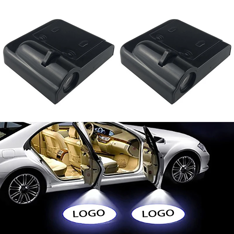 

1PCS Wireless Car Door LED Welcome Light Decorative Lamp for Nissan Skoda Renault Kia Hyundai Volkswagen Toyota Ford Car Styling
