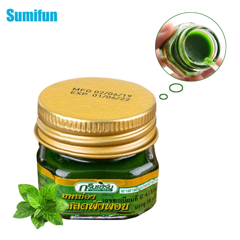 

1Pcs 100% Original Herbal Cool Cream Pain Relief Ointment For Cold Headache Dizziness Muscle Rub Aches Oil Medical Plaster P0043