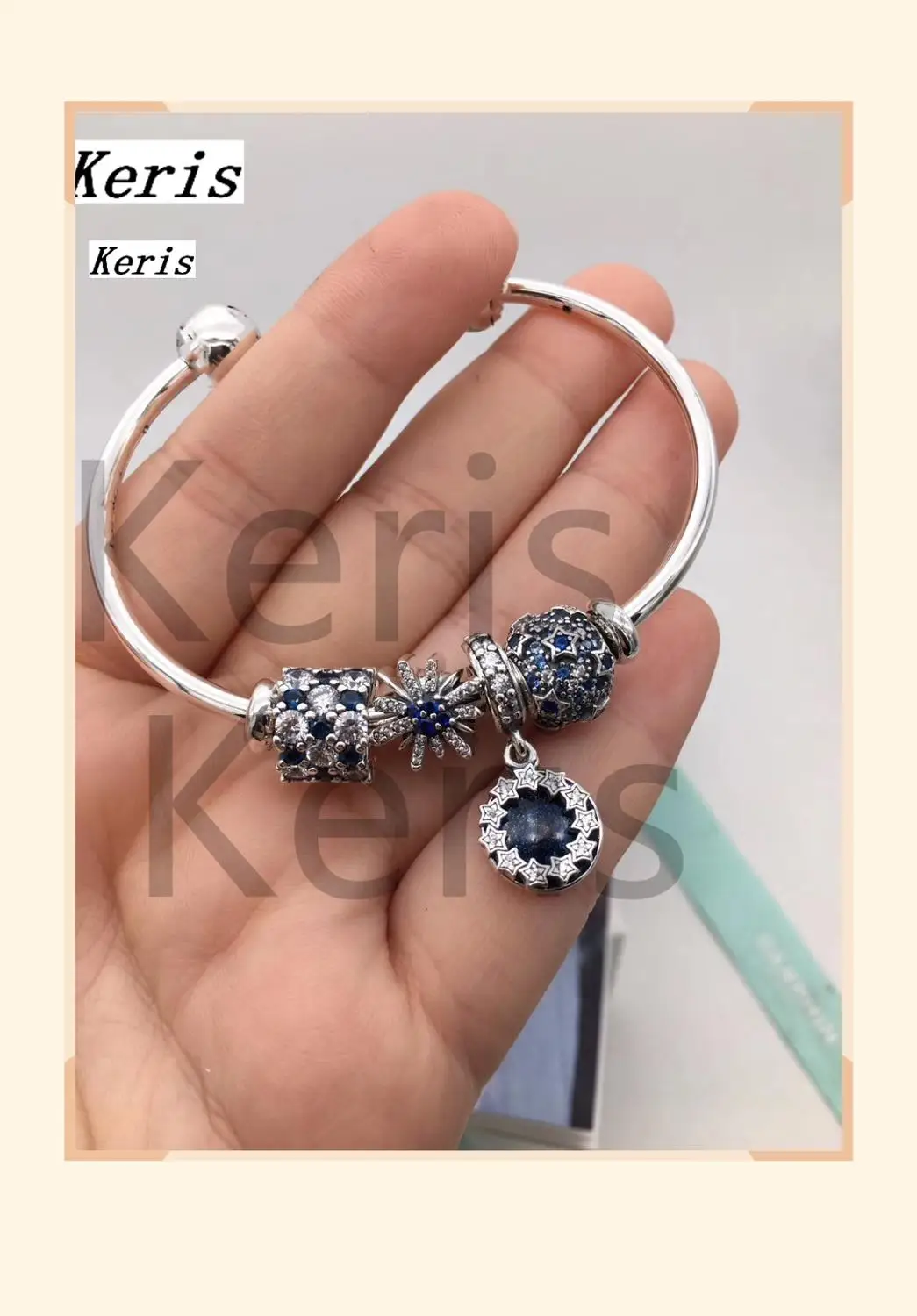 

High Quality Copy 1:1 100%925 Pure Silver New 2019 Star Night Pendant Open String Bracelet Free With Postage